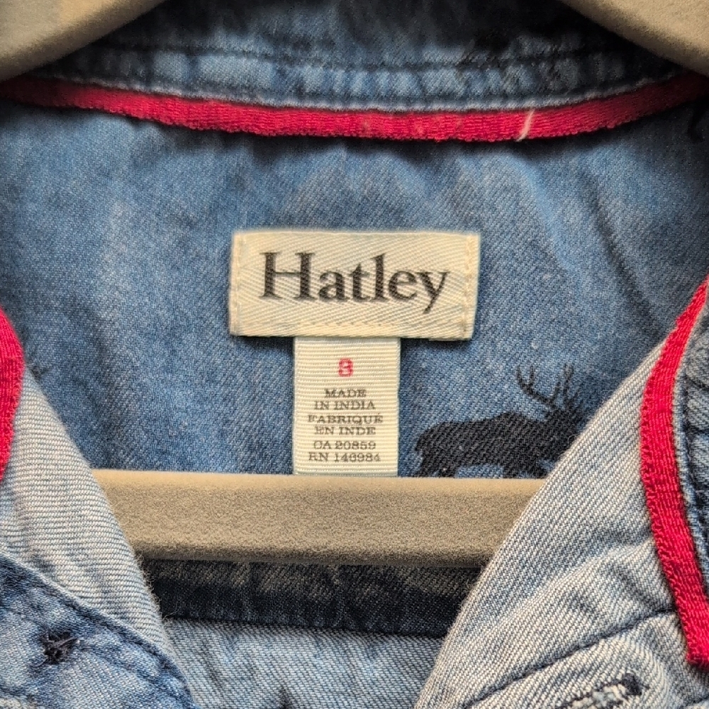 Hatley Kids Denim Jacket with Animal Print - Picture 2 of 3
